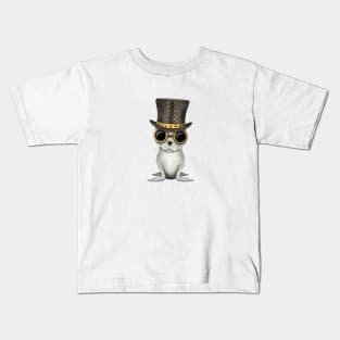 Steampunk Baby Harp Seal Kids T-Shirt